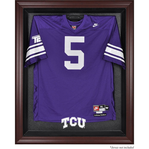 TCU Horned Frogs Mahogany Framed Logo Jersey Display Case
