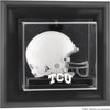 TCU Horned Frogs Black Framed Wall-Mountable Mini Helmet Display Case