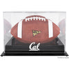 Cal Bears Black Base Team Logo Football Display Case with Mirror Back