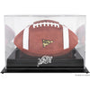 Navy Midshipmen Black Base Team Logo Football Display Case with Mirror Back