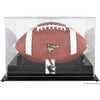 Northwestern Wildcats Black Base Team Logo Football Display Case with Mirror Back