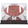 Cal Bears Mahogany Base Logo Football Display Case with Mirror Back