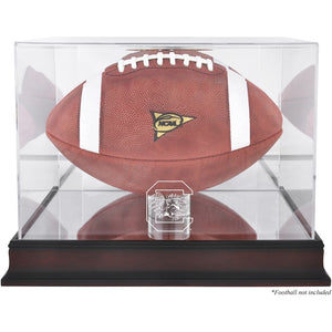 South Carolina Gamecocks Mahogany Base Logo Football Case with Mirror Back
