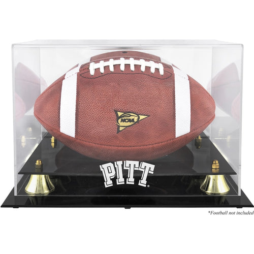 Pittsburgh Panthers Golden Classic Team Logo Football Display Case with Mirror Back