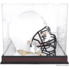 Louisville Cardinals Mahogany Base Logo Helmet Display Case with Mirror Back