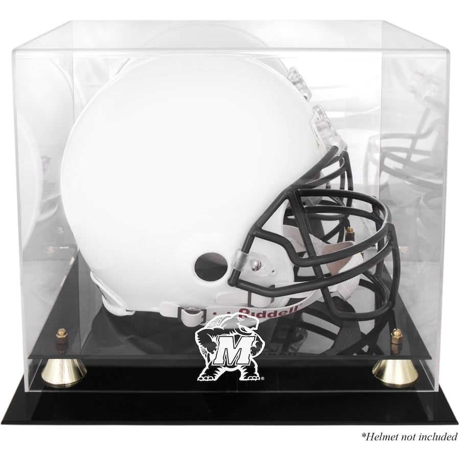 Maryland Terrapins Golden Classic Logo Helmet Case with Mirrored Back