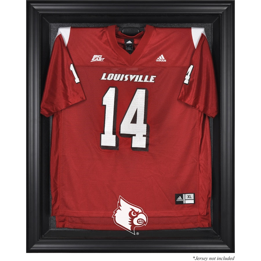Louisville Cardinals Black Framed Logo Jersey Display Case