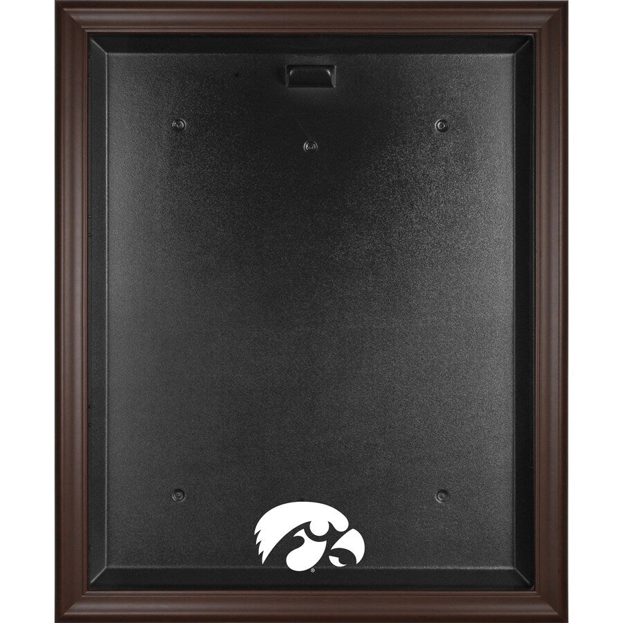 Iowa Hawkeyes Brown Framed Logo Jersey Display Case