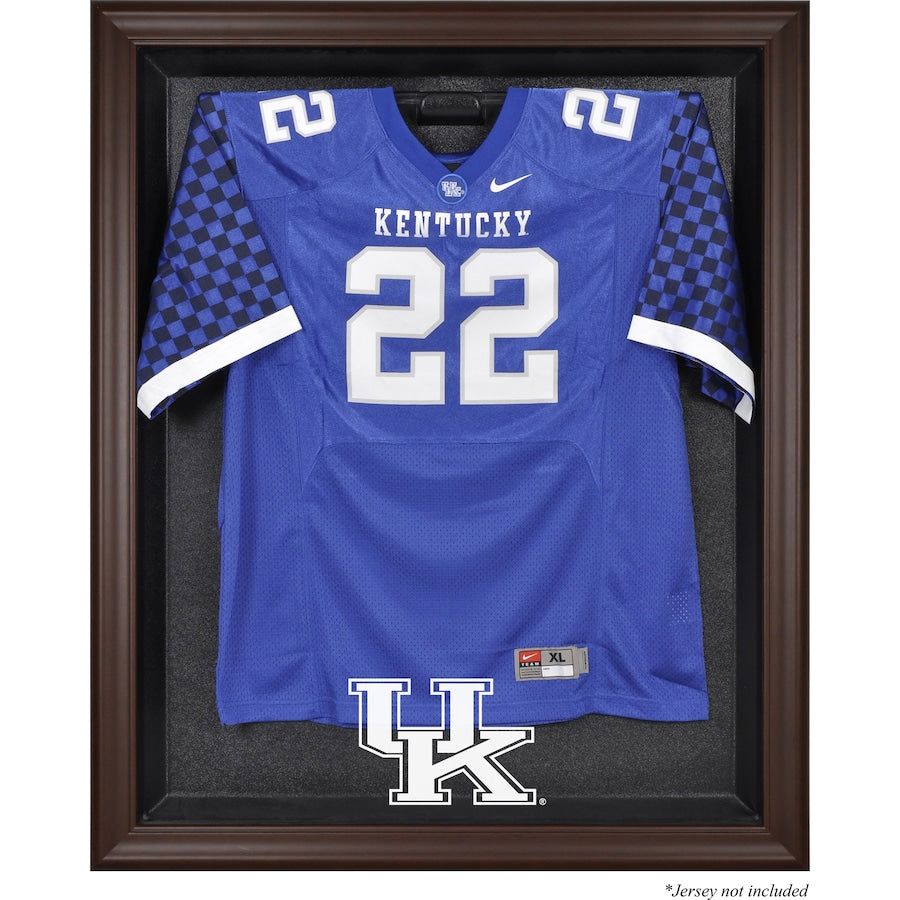 Kentucky Wildcats Brown Framed Logo Jersey Display Case
