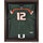 Miami Hurricanes Brown Framed Logo Jersey Display Case