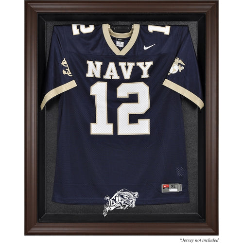 Navy Midshipmen Brown Framed Logo Jersey Display Case