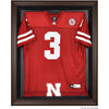 Nebraska Huskers Brown Framed Logo Jersey Display Case