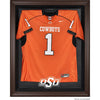 Oklahoma State Cowboys Brown Framed Logo Jersey Display Case