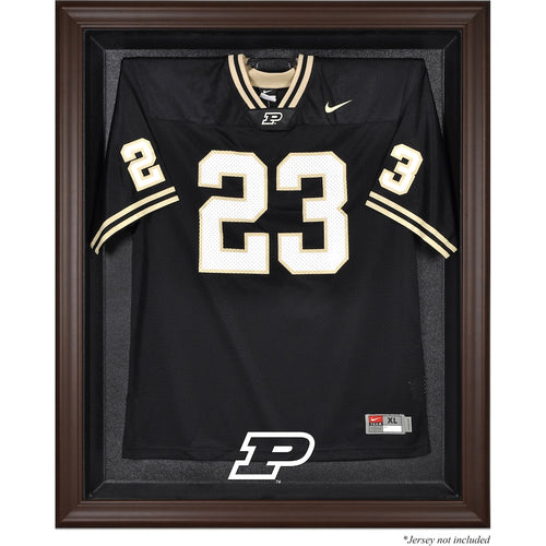 Purdue Boilermakers Brown Framed Logo Jersey Display Case