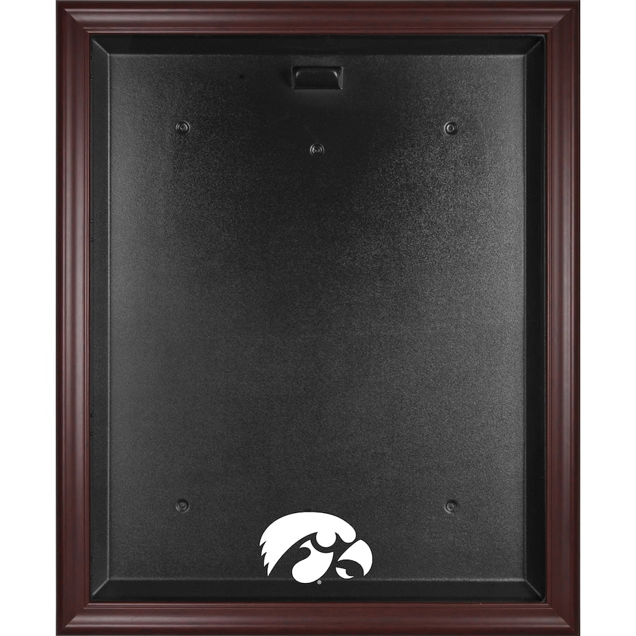 Iowa Hawkeyes Mahogany Framed Logo Jersey Display Case