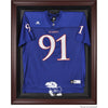 Kansas Jayhawks Mahogany Framed Logo Jersey Display Case