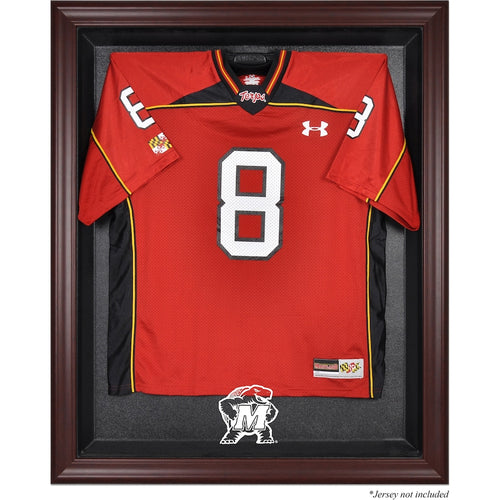 Maryland Terrapins Mahogany Framed Logo Jersey Display Case