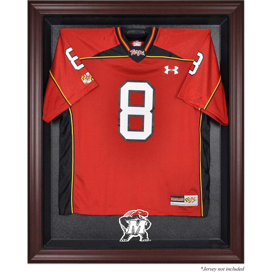 Maryland Terrapins Mahogany Framed Logo Jersey Display Case