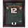 Miami Hurricanes Mahogany Framed Logo Jersey Display Case