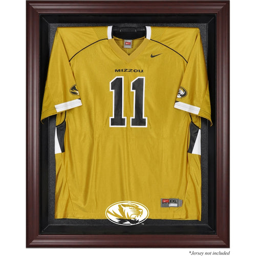 Missouri Tigers Mahogany Framed Logo Jersey Display Case