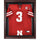 Nebraska Huskers Mahogany Framed Logo Jersey Display Case