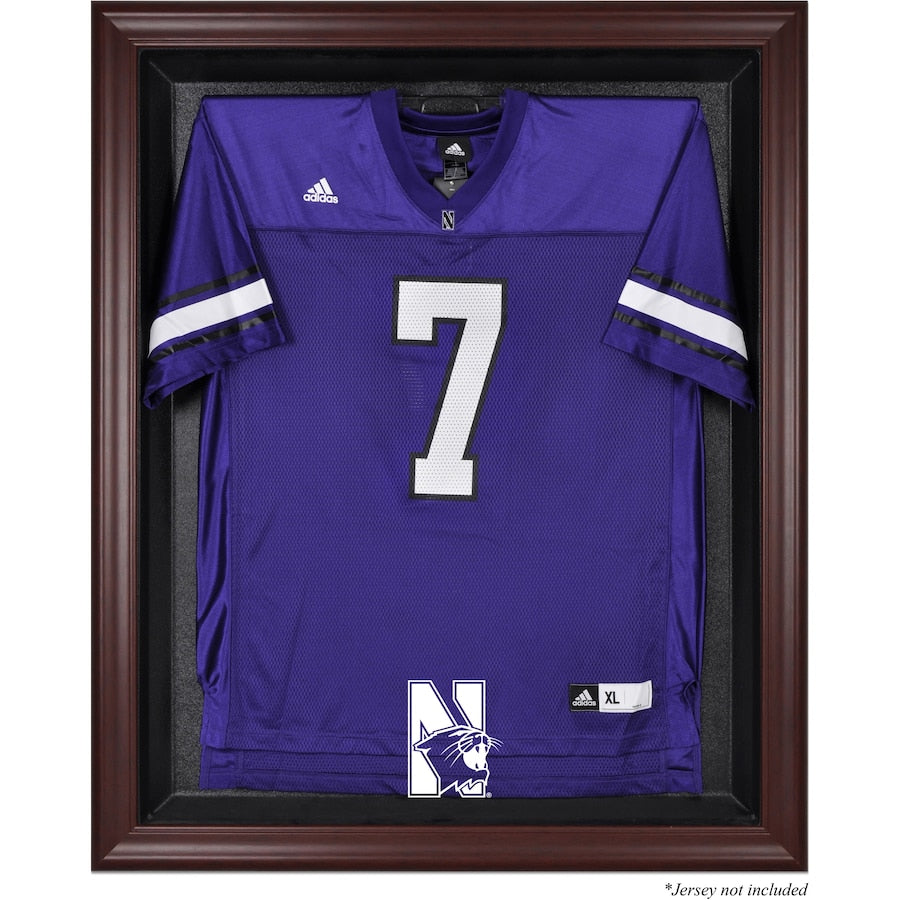 Northwestern Wildcats Mahogany Framed Logo Jersey Display Case