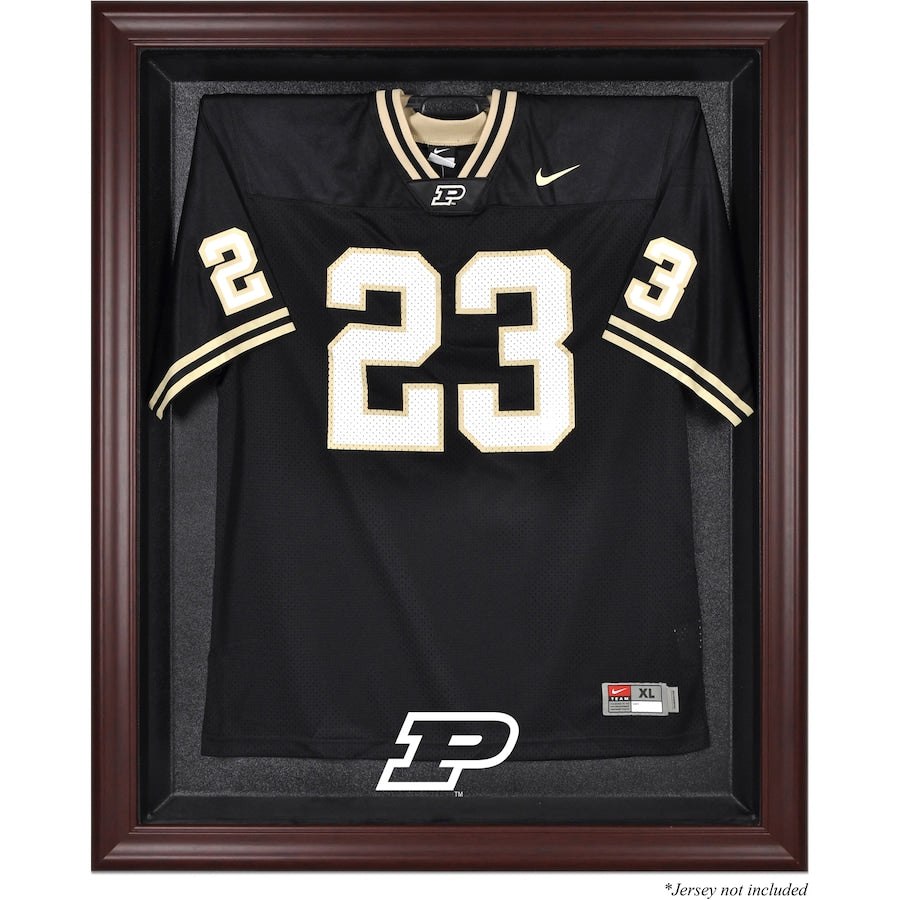 Purdue Boilermakers Mahogany Framed Logo Jersey Display Case