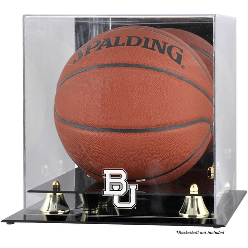 Baylor Bears Golden Classic Logo Basketball Display Case with Mirror Back