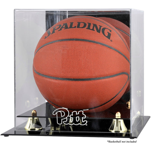 Pittsburgh Panthers Golden Classic Logo Basketball Display Case with Mirror Back