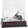 Illinois Fighting Illini Mahogany Mini Helmet Display Case with Mirror Back