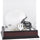 Indiana Hoosiers Mahogany Logo Mini Helmet Display Case with Mirror Back