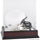 Michigan State Spartans Mahogany Logo Mini Helmet Display Case with Mirror Back