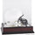 Mississippi State Bulldogs Mahogany Logo Mini Helmet Display Case with Mirror Back