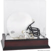 Texas Tech Red Raiders Mahogany Logo Mini Helmet Display Case with Mirror Back