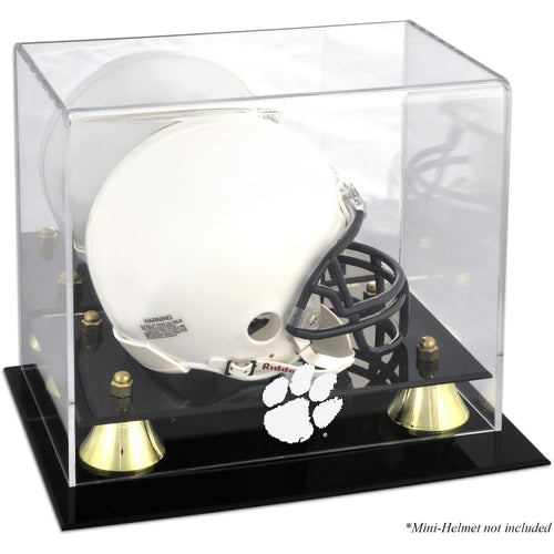 Clemson Tigers Golden Classic Logo Mini Helmet Display Case