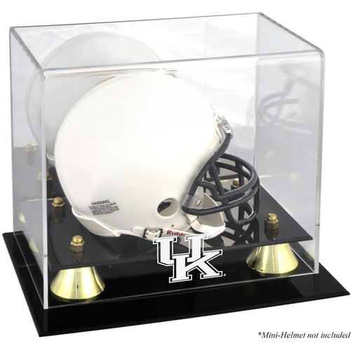 Kentucky Wildcats Golden Classic Logo Mini Helmet Display Case