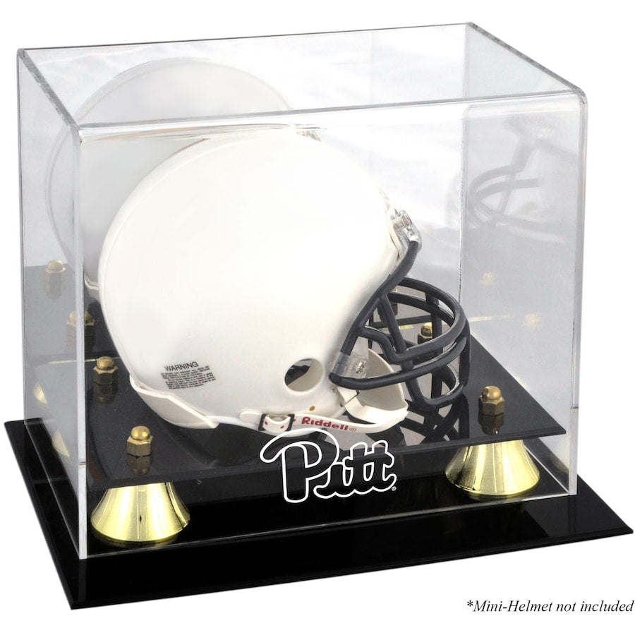 Pittsburgh Panthers Golden Classic Logo Mini Helmet Display Case