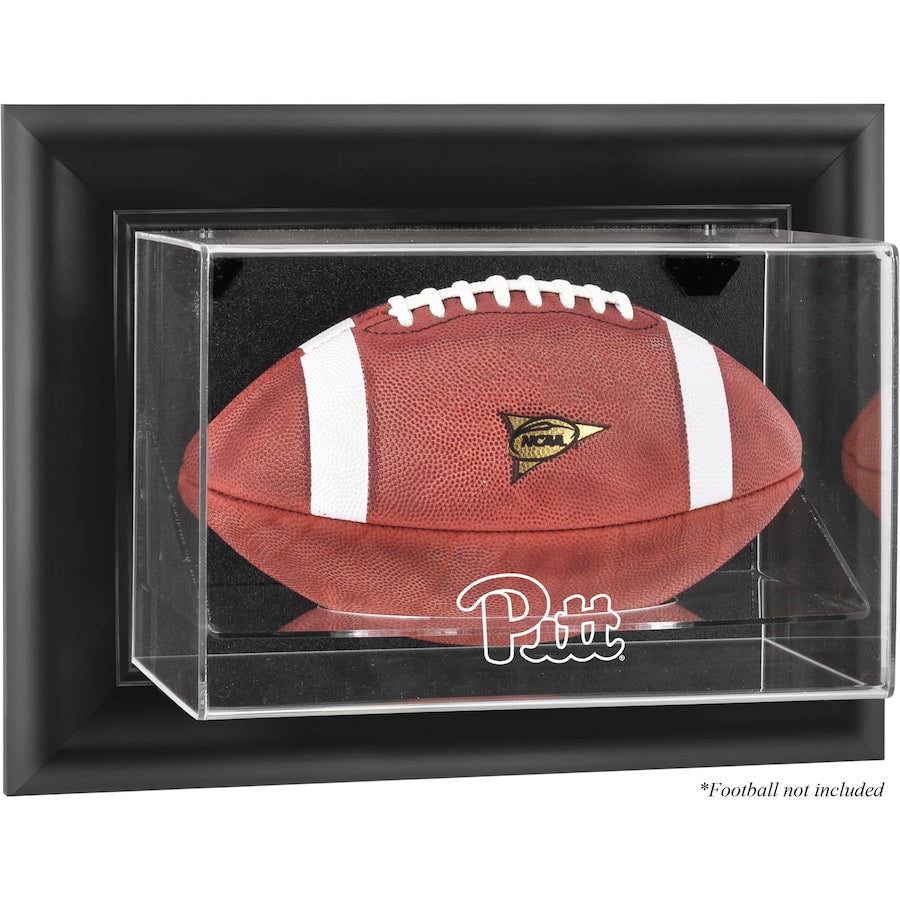 Pittsburgh Panthers Black Framed Wall-Mountable Football Display Case