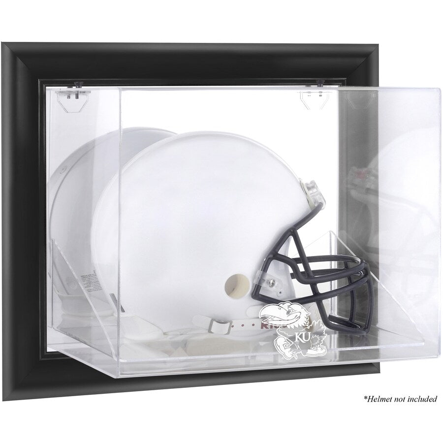 Kansas Jayhawks Black Framed Wall-Mountable Helmet Display Case