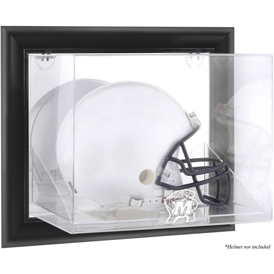 Maryland Terrapins Black Framed Wall-Mountable Helmet Display Case