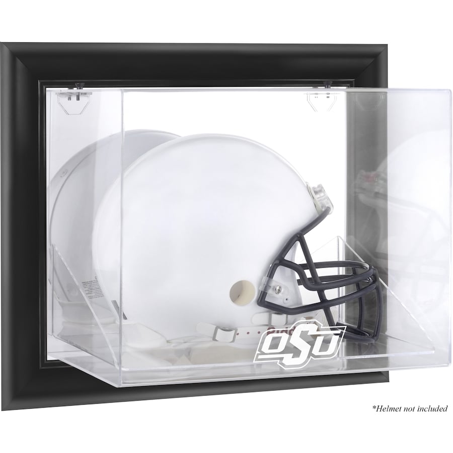 Oklahoma State Cowboys Black Framed Wall-Mountable Helmet Display Case