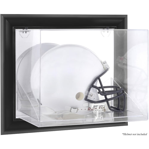 Texas Tech Red Raiders Black Framed Wall-Mounted Helmet Display Case