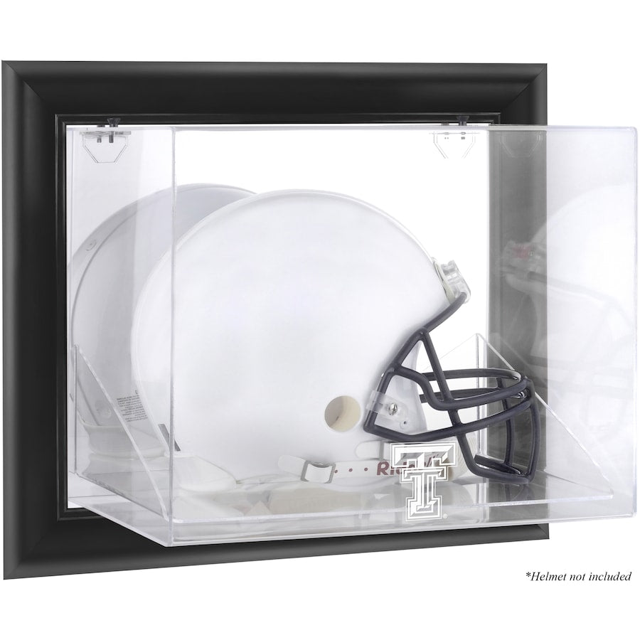 Texas Tech Red Raiders Black Framed Wall-Mounted Helmet Display Case