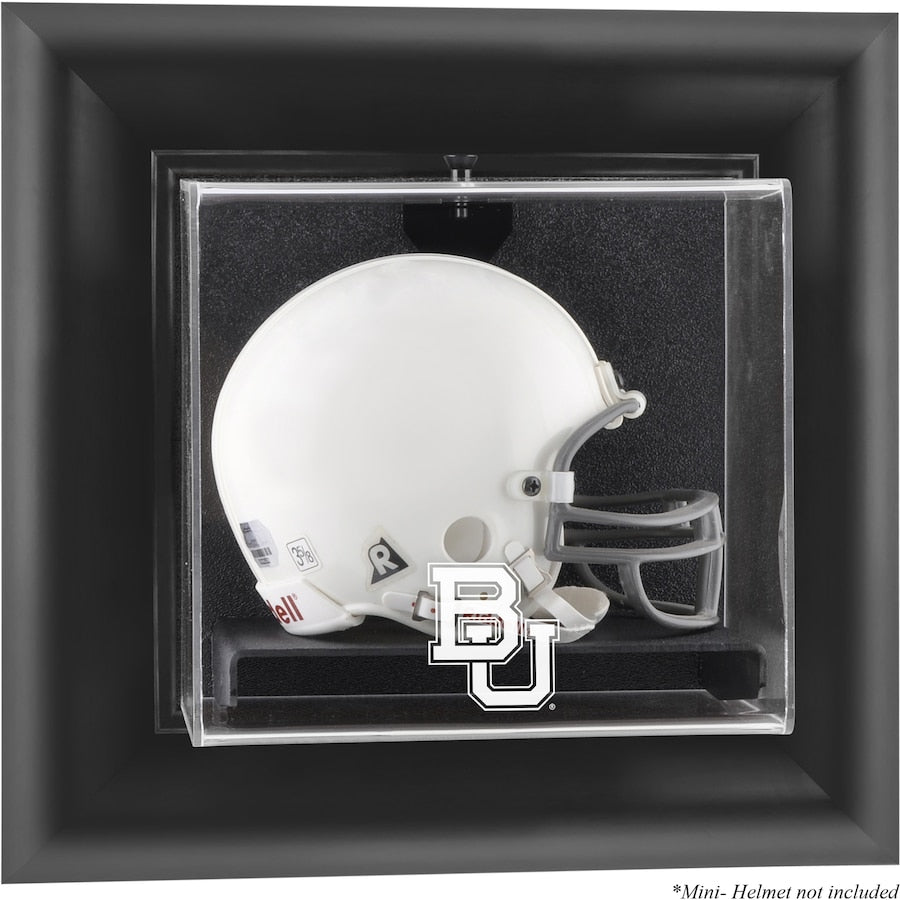 Baylor Bears Black Framed Logo Wall-Mountable Mini Helmet Display Case
