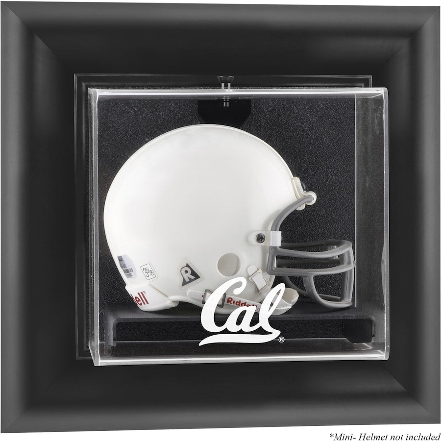 Cal Bears Black Framed Wall-Mountable Mini Helmet Display Case