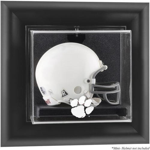 Clemson Tigers Black Framed Wall-Mountable Helmet Display Case