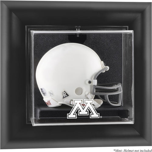 Minnesota Golden Gophers Black Framed Wall-Mountable Mini Helmet Display Case