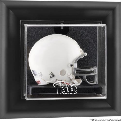 Pittsburgh Panthers Black Framed Wall-Mountable Mini Helmet Display Case