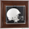 Maryland Terrapins Brown Framed Wall-Mountable Mini Helmet Display Case