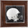 Maryland Terrapins Brown Framed Wall-Mountable Mini Helmet Display Case